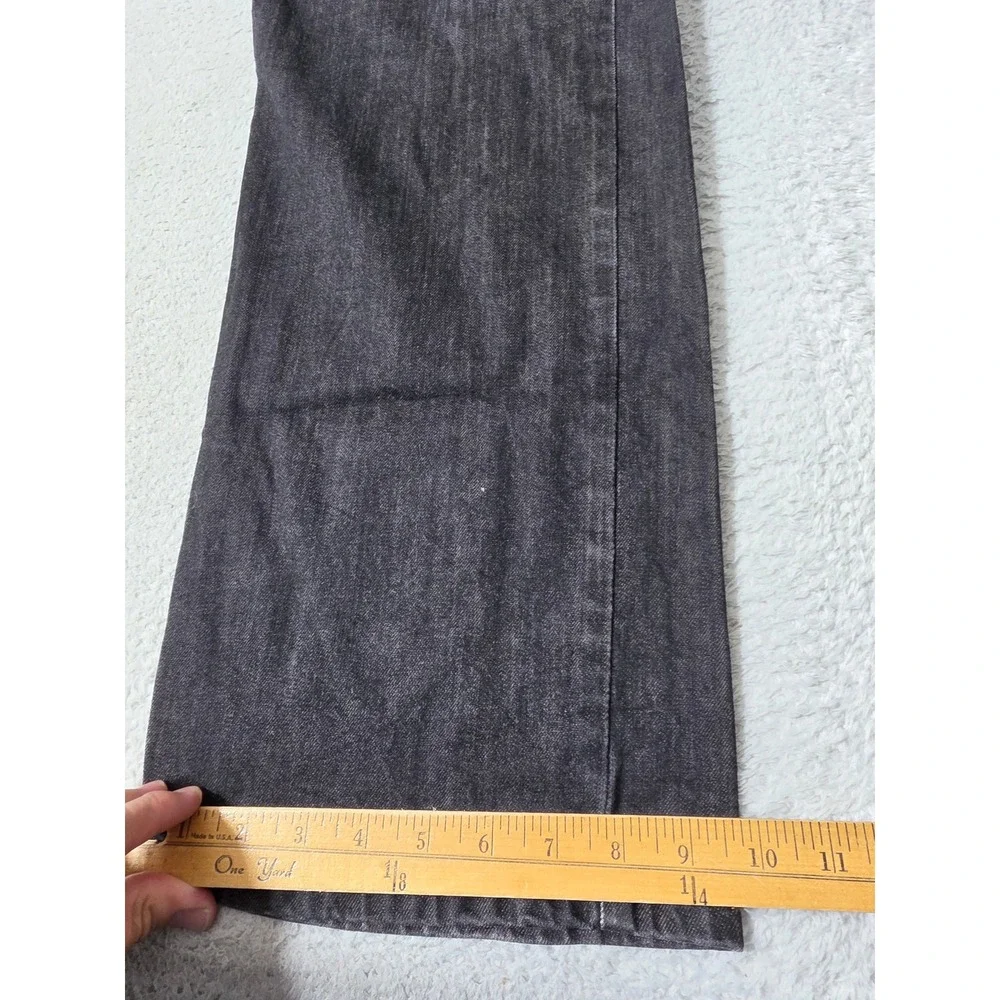 Levi Jeans Mens 36/32 Black 569 Loose Straight Stretch Denim Pants